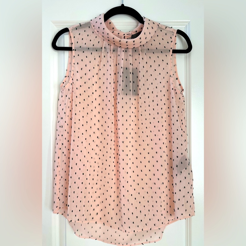 Sleeveless sheer top by Danish brand SAND Copenhagen, size small.
